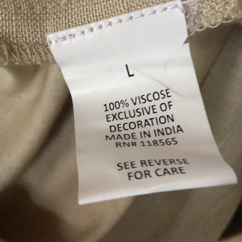 Indigo moon tunic, L, 100% Viscose, New - Picture 5 of 6